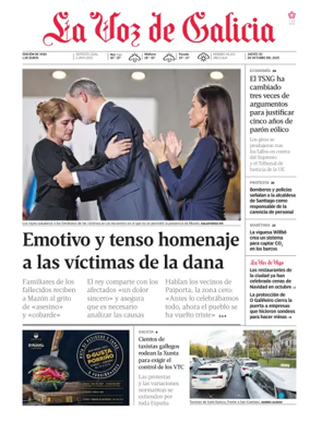 Cover of La Voz de Galicia (Vigo)