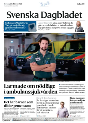 Cover of Svenska Dagbladet