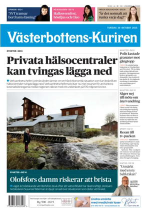Cover of Västerbottens-Kuriren