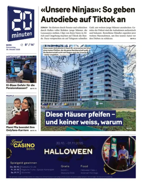 Cover of 20 Minuten - Bern