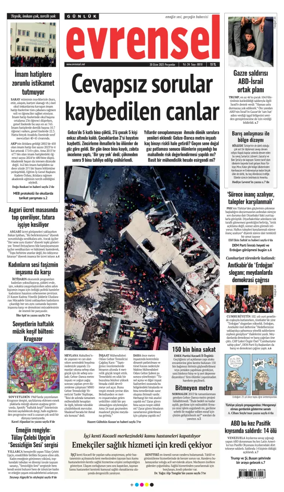 Cover of Evrensel Gazetesi