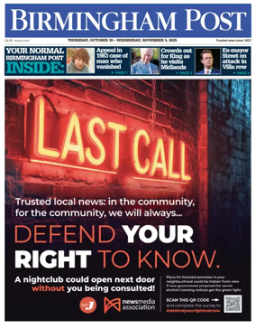 Cover of Birmingham Post