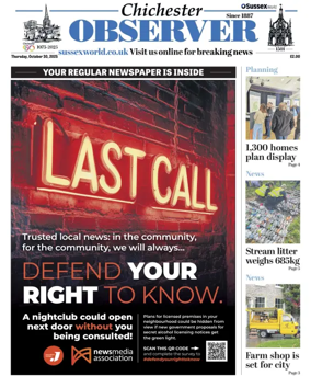 Cover of Chichester Observer
