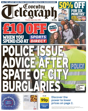 Cover of Coventry Telegraph