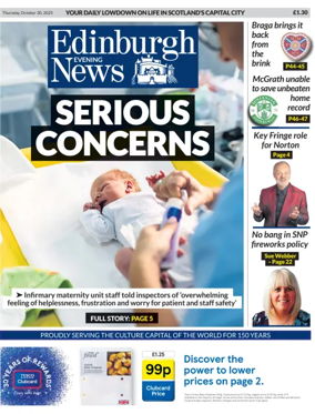 Cover of Edinburgh Evening News
