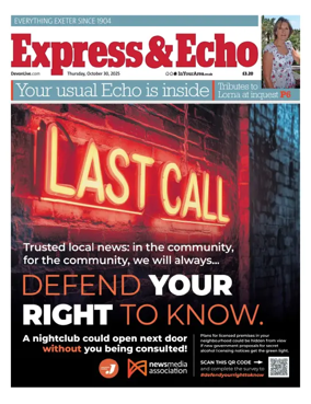 Cover of Express & Echo (City & East Devon Edition)