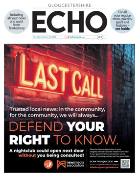 Cover of Gloucestershire Echo