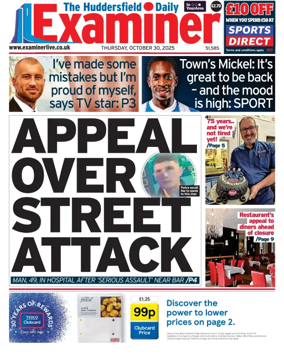 Cover of Huddersfield Daily Examiner