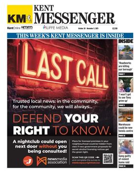 Cover of Kent Messenger Maidstone