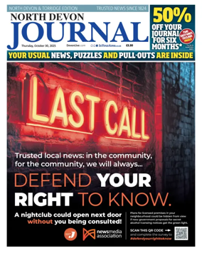 Cover of North Devon Journal