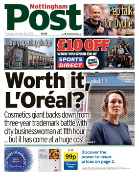 Cover of Nottingham Post