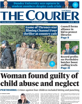 Cover of The Courier & Advertiser (Perth and Perthshire Edition)
