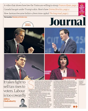 Cover of The Guardian e-paper Journal