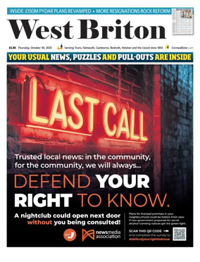 Cover of West Briton (Falmouth Penryn Helston The Lizard)