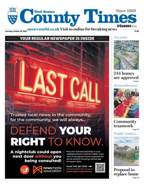 Cover of West Sussex County Times