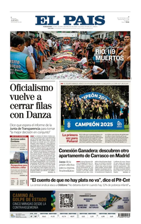 Cover of El Pais (Uruguay)
