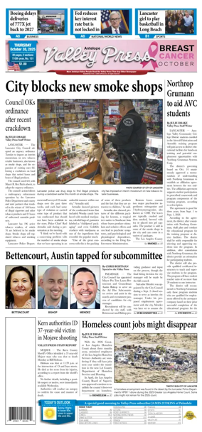 Cover of Antelope Valley Press