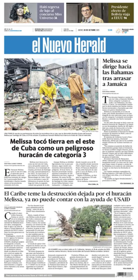 Cover of El Nuevo Herald