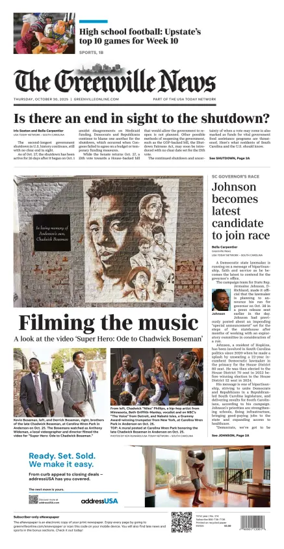 Cover of The Greenville News