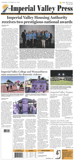 Cover of Imperial Valley Press