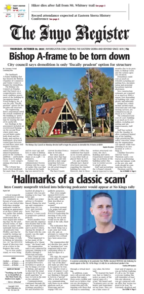 Cover of Inyo Register