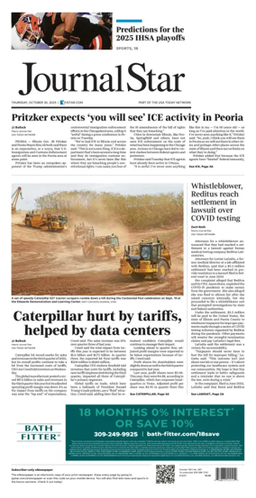 Cover of Journal Star (Peoria)