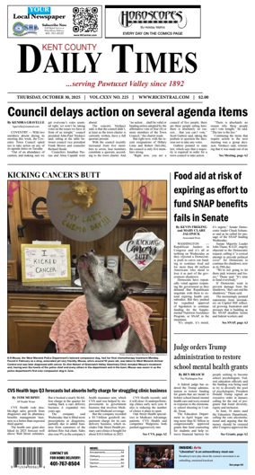 Cover of Kent County Daily Times