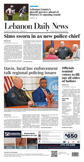 Cover of Lebanon Daily News