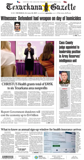 Cover of Texarkana Gazette