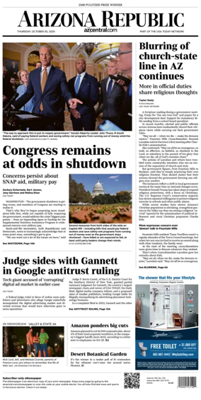 Cover of The Arizona Republic