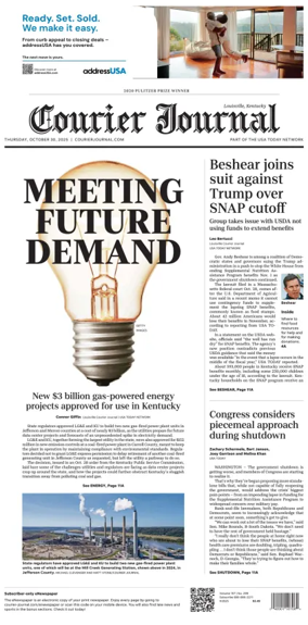 Cover of The Courier-Journal (Louisville)