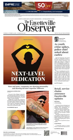 Cover of The Fayetteville Observer