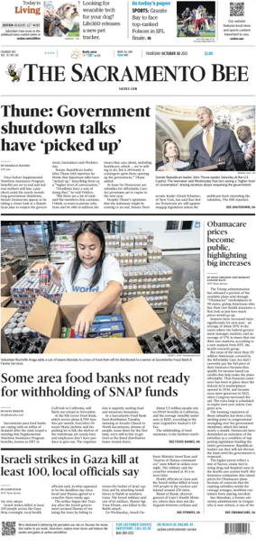 Cover of The Sacramento Bee
