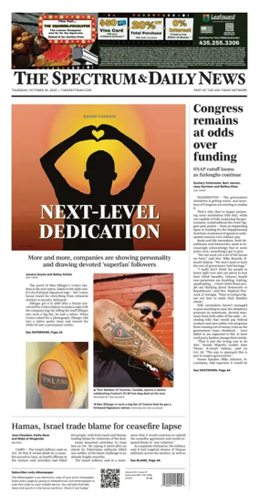 Cover of The Spectrum & Daily News