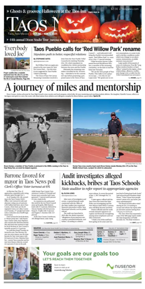 Cover of The Taos News