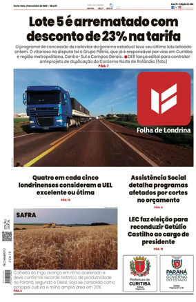 Cover of Folha de Londrina