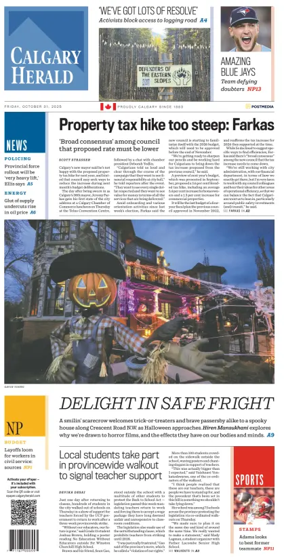 Cover of Calgary Herald