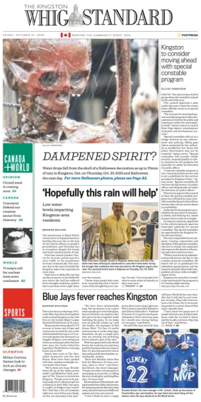 Cover of Kingston Whig-Standard