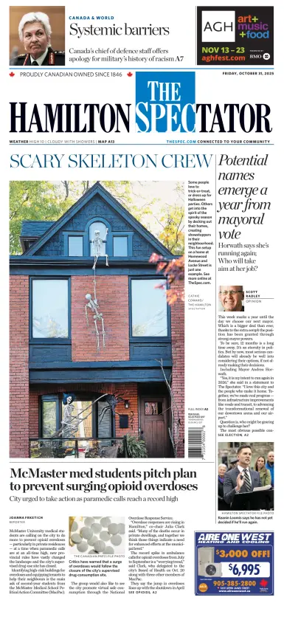 Cover of The Hamilton Spectator
