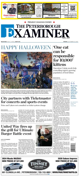 Cover of The Peterborough Examiner