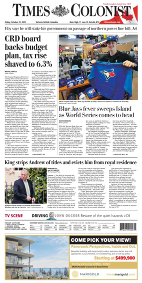 Cover of Times Colonist