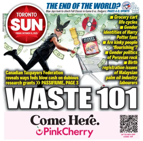 Cover of Toronto Sun
