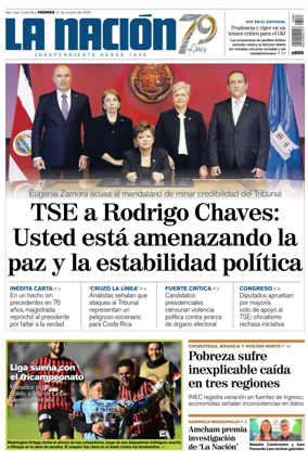 Cover of La Nacion (Costa Rica)