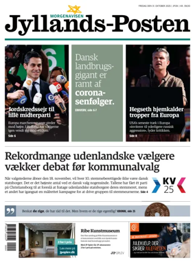 Cover of Jyllands-Posten