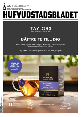 Cover of Hufvudstadsbladet