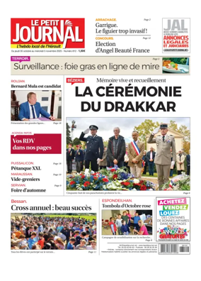 Cover of Le Petit Journal - L'hebdo local de l'Hérault