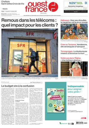 Cover of Ouest France (Challans / Saint-Gilles-Croix-de-Vie)