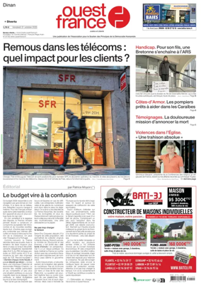 Cover of Ouest France (Dinan)