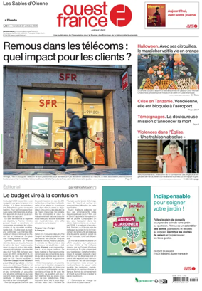 Cover of Ouest France (Les Sables-d'Olonne)