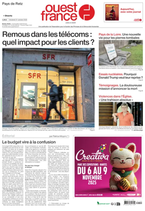 Cover of Ouest France (Pornic / Pays de Retz)